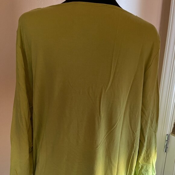 Peck & Peck Women's shirt size XL Green long-sleeved blouse - Picture 4 of 4